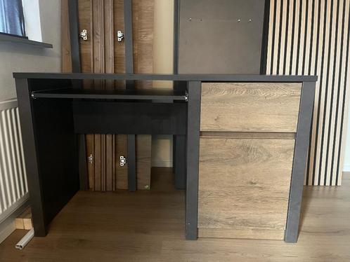 Bureau Monaco eiken grijs, Huis en Inrichting, Bureaus, Gebruikt, Bureau, Ophalen