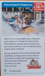 Attractiepark Slagharen entree € 18,50 p.p., Tickets en Kaartjes, Drie personen of meer, Kortingskaart