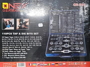 110-delige Tap & Die Bits Set beschikbaar voor biedingen