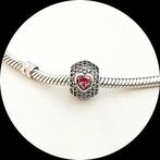 Pandora pave bol met 3 roze Harten 791815CZS / retired zirko, Pandora, Ophalen of Verzenden, Zo goed als nieuw, 1 bedel