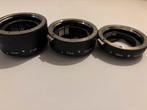 Set van 3 Macro Extension Tubes voor Camera, Audio, Tv en Foto, Fotografie | Lenzen en Objectieven, Ophalen of Verzenden, Gebruikt