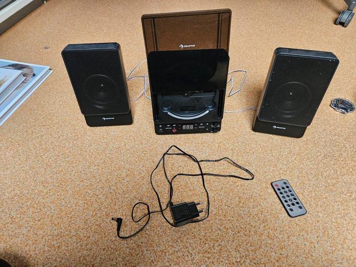 Auna CD Speler met Boxen en Afstandsbediening - Kpop!, Audio, Tv en Foto, Stereo-sets, Gebruikt, Cd-speler, Speakers, Overige merken
