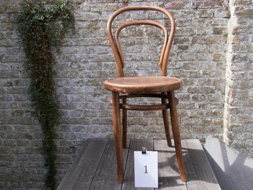 caféstoelen, model Vienna, gebogen hout, Huis en Inrichting, Stoelen, Gebruikt, Twee, Hout, Bruin, Ophalen
