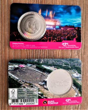 50 jaar Pinkpop Penning in coincard beschikbaar voor biedingen