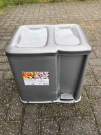 Duo Pedaal Prullenbak - 2 Compartimenten, Ophalen, Kunststof, Met pedaal, Nieuw