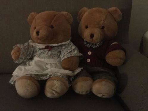 Bijenkorf teddyberen (Bob en Sabine), Verzamelen, Beren en Cherished Teddies, Gebruikt, Stoffen beer, Overige merken, Ophalen of Verzenden