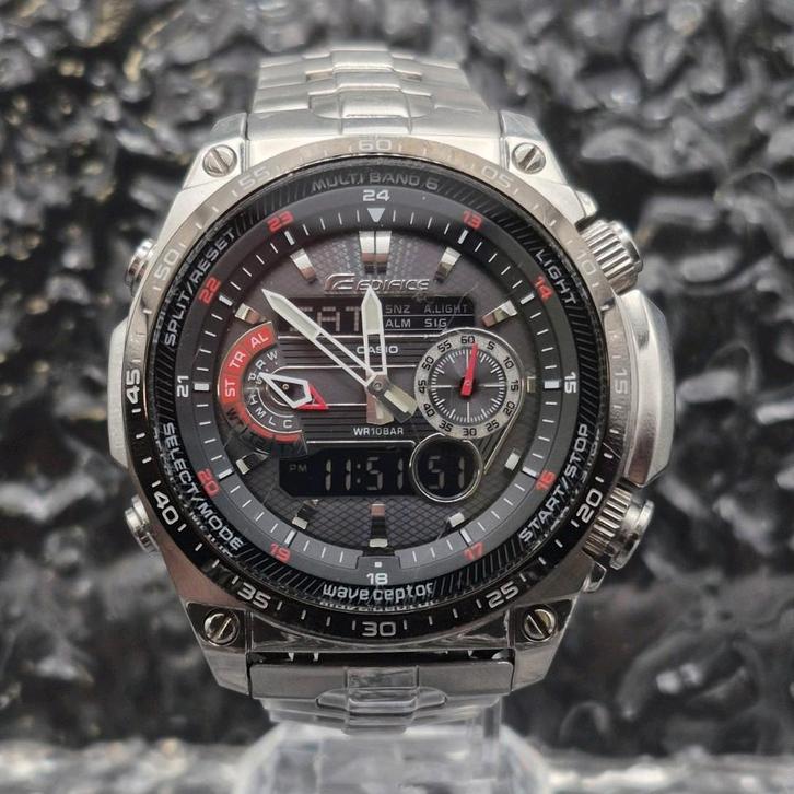 Casio Edifice Tough Solar Ref ECW-M300E Ana-Digi Wave Ceptor, Sieraden, Tassen en Uiterlijk, Sporthorloges, Zo goed als nieuw