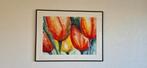 Tulpen aquarel, Antiek en Kunst, Kunst | Schilderijen | Abstract, Ophalen