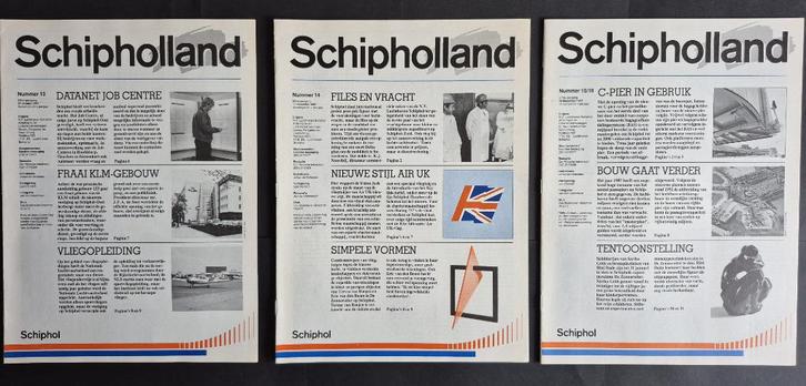 3x magazine Schipholland uit 1987 (SC247), Verzamelen, Luchtvaart en Vliegtuigspotten, Gebruikt, Boek of Tijdschrift, Ophalen of Verzenden