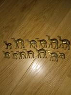 13 Koperen Kameel Beeldjes - Decoratief, Ophalen of Verzenden, Gebruikt, Metaal, Dierenbeeld