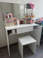 Make up kaptafel spiegel en stoeltje, Ophalen of Verzenden, Zo goed als nieuw, 50 tot 100 cm, Minder dan 100 cm