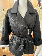 Zwarte, warme, quilted jas Airfield, 40-42, ZGAN., Verzenden, Beige, Maat 42/44 (L), Zo goed als nieuw