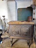 Gietijzeren kachel met pookset - ca 106x50x76 cm, Ophalen, Gebruikt, Houtkachel, Vrijstaand