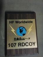 107 RDCOY HF Worldwide Schildje, Ophalen, Landmacht, Nederland, Embleem of Badge