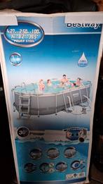 Bestway 4,27x2,50x1,00m incl. zandfilter en toebehoren, Tuin en Terras, Ophalen, Gebruikt, 200 tot 300 cm, 80 tot 120 cm