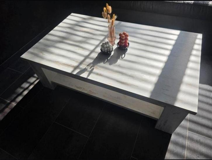 White Wash Salontafel, Huis en Inrichting, Tafels | Salontafels, Gebruikt, Minder dan 50 cm, 50 tot 100 cm, 100 tot 150 cm, Rechthoekig