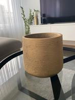 Bloempot goud, Rond, Ophalen of Verzenden, Zo goed als nieuw, Aardewerk