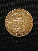 Tientje 1887 Gouden 10 Gulden - Willem III naslag vergulding, Koning Willem III, Verzenden, Goud, Losse munt