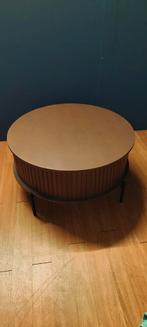 Salontafel Madison Walnoot 80 cm., Ophalen, Meubel Outlet Meppel, Rond, 50 tot 100 cm