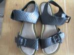 1 paar dames sandalen maat 38   merk ECCO, Ecco, Zwart, Zo goed als nieuw, Sandalen of Muiltjes