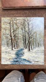 winterlandschap met beekje, Antiek en Kunst, Kunst | Schilderijen | Klassiek, Ophalen