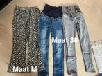 Zwangerschapsbroeken maat M / 38, Ophalen of Verzenden, Zo goed als nieuw, Maat 38/40 (M)