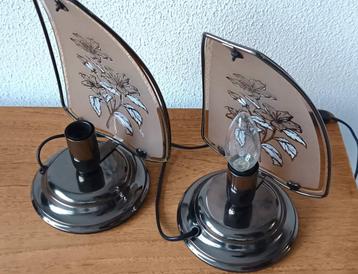 2 Italiaanse bedlampen/tafellampen -Hollywood Regency stijl  beschikbaar voor biedingen