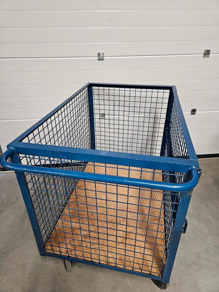 Bakwagen, met gaaswanden, 4 zijdes , order pick wagen , kar, Doe-het-zelf en Verbouw, Zwenkwielen, Gebruikt, Ophalen