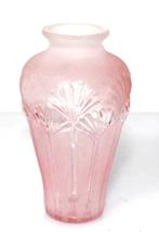 Prachtige Art Deco Roze Glazen Bloemenvaasje, Verzenden
