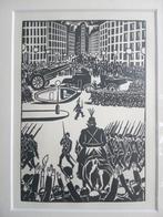 Frans Masereel, houtsnede, Antiek en Kunst, Kunst | Etsen en Gravures, Ophalen of Verzenden