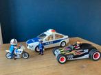Playmobil politieauto, politiemotor, fireracer, Ophalen