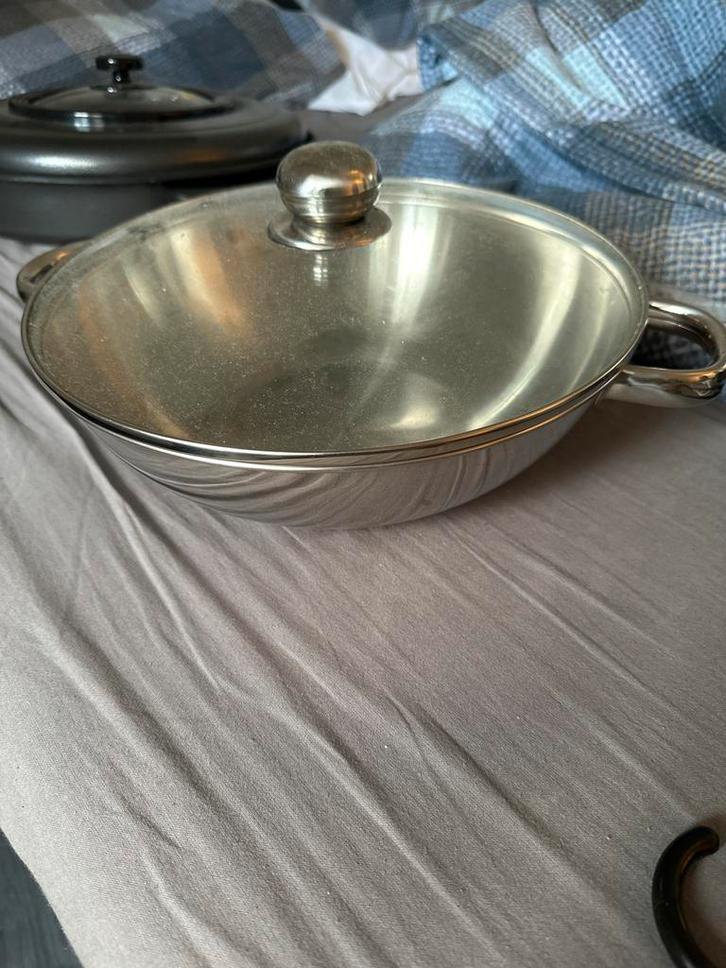 Captain Cook RVS Kookpan met Deksel, Huis en Inrichting, Keuken | Potten en Pannen, Gebruikt, Kookpan of Snelkookpan, Rvs, Ophalen