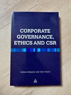 Corporate, Governance, Ethics and CSR - ISDN 9780749463854, Boeken, Nieuw, Ophalen of Verzenden, HBO