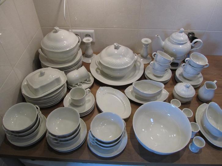 Villeroy en Boch redoute weiss wit serviesdelen, Huis en Inrichting, Keuken | Servies, Zo goed als nieuw, Overige typen, Overige stijlen