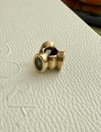 Pandora 14k goud met aquamarijn, Gebruikt, Pandora, Ophalen of Verzenden, 1 bedel