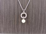 Zilveren Viventy collier met hanger                       Z9, Met strass, Gebruikt, Overige voorstellingen, .