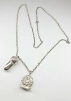 Zilveren Ketting Met Zilveren Zegelstempel en Eikel, Verzenden