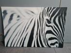 zebra schilderij 118 x 78, Ophalen, Zo goed als nieuw, Schilderij, 100 tot 125 cm