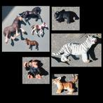 8 Schleich dieren tijgers aap beer paarden ezel 1997-2004, Ophalen of Verzenden, Zo goed als nieuw, Wild dier, Beeldje of Figuurtje