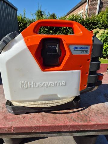  Husqvarna watertank WT 15I inclusief Accu & Lader beschikbaar voor biedingen