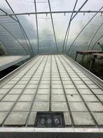 2x Eb en vloed tafels, Tuin en Terras, Ophalen of Verzenden, Glas, Gebruikt, Aluminium