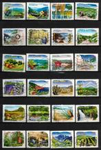 Frankrijk, serie "flora regio's" 2009-17, Verzenden, Gestempeld