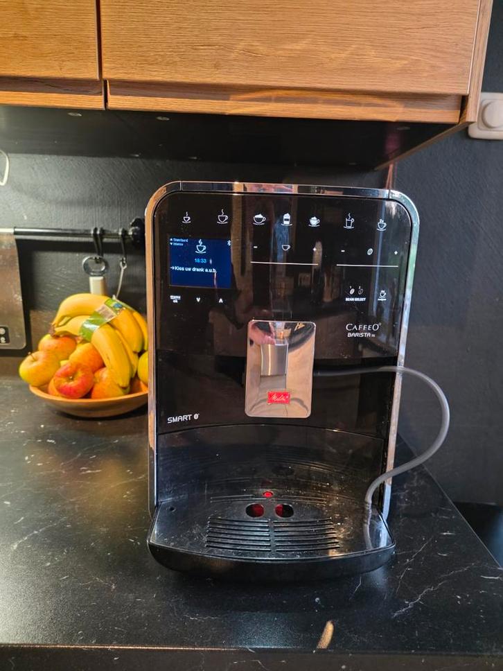 Melitta Caffeo Barista TS F850-102 - ZGAN Weinig gebruikt!, Witgoed en Apparatuur, Koffiezetapparaten, Zo goed als nieuw, Gemalen koffie