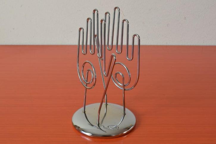 Retro vintage stalen sieradenhouder / brievenstandaard, Antiek en Kunst, Antiek | Woonaccessoires, Ophalen of Verzenden