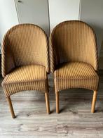2 Loom stoelen, Huis en Inrichting, Stoelen, Ophalen, Gebruikt, Twee, Bruin