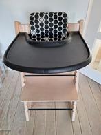 Stokke Tripp Trapp kinderstoel Whitewasch. Complete set., Kinderen en Baby's, Kinderstoelen, Ophalen, Zo goed als nieuw, Meegroeistoel