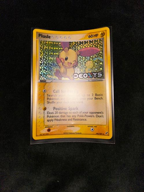 Plusle 44 Reverse Holo Ex Deoxys Stamped, Hobby en Vrije tijd, Verzamelkaartspellen | Pokémon, Gebruikt, Losse kaart, Verzenden