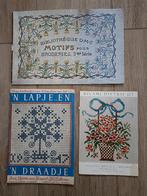 3 Vintage 1920-1960 borduur boekjes DMC, Ophalen of Verzenden, Gebruikt, Handborduren, Patroon