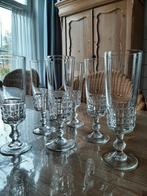 LUMINARC FRANC - 8 CHAMPAGNE / PROSECCO GLAZEN - KRISTAL, Ophalen of Verzenden, Zo goed als nieuw, Overige stijlen, Overige materialen