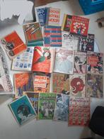 Zeer grote partij geïllustreerde bladmuziek, in boek en los, Ophalen of Verzenden, Gebruikt, Artiest of Componist
